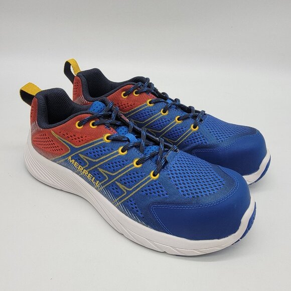 Merrell Sneakers Men's Moab Flight Blue Lava Size 10 Comfort Base NEW - Picture 1 of 9